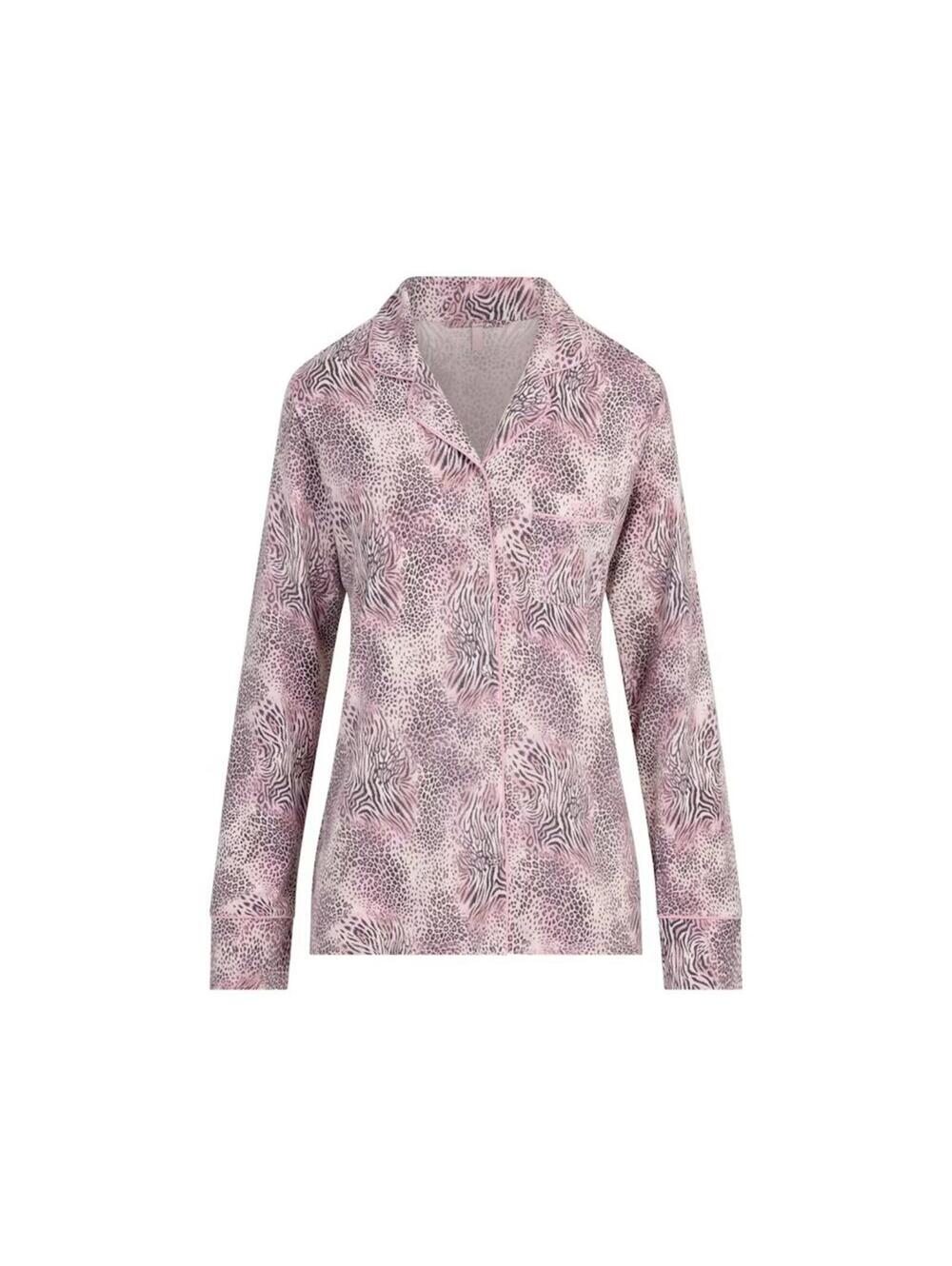 SKIMS LONG SLEEVE BUTTON UP SET (NWT) - Size M - Bloom Mini Multi Animal - Picture 8 of 9